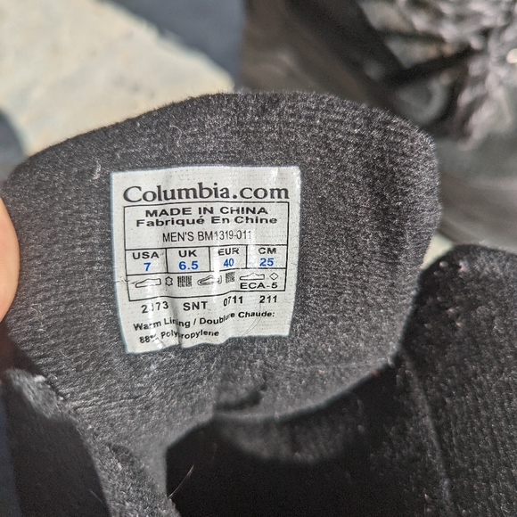 COLUMBIA 400g Titanium Waterproof Boots Size 7 - Picture 7 of 7